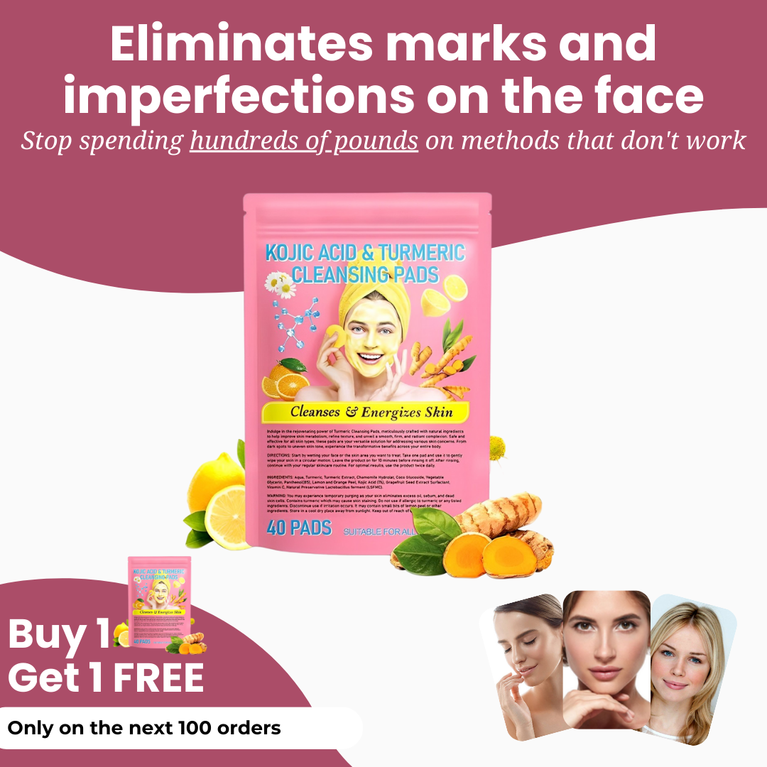 Brightening turmeric & kojic acid pads