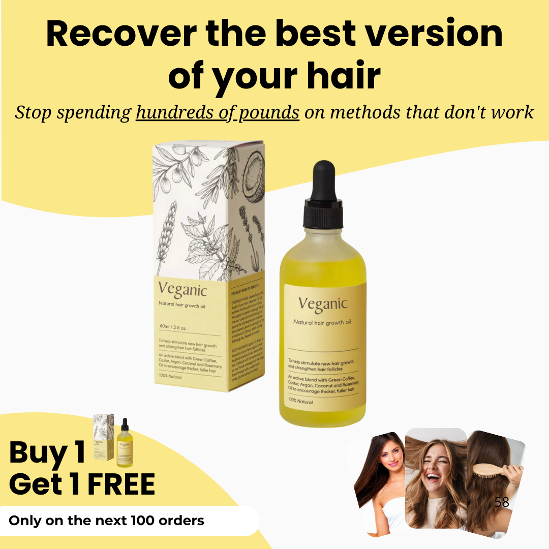 Veganic | Boost your hair growth naturally